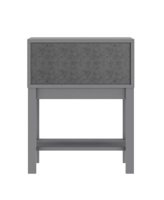 Samuel Kids Single-Drawer Night Stand With Solid Wood Frame, Side Table For Kids Bedroom With Open Shelf