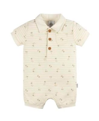 Baby Girls Collared Romper