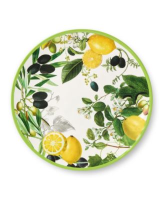 Limone Melamine 6-Pc. Dinner Plates, Service For 6