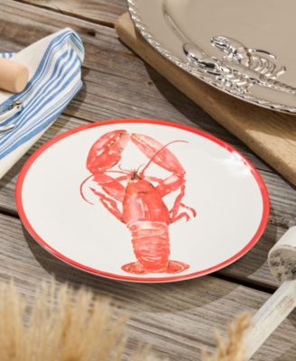 Beach House Lobster Melamine 6-Pc. Dinner Plates, Service For 6