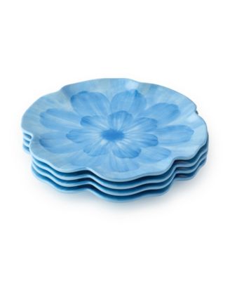 Wildflower 3-D Floral Salad Plates, Set of 4
