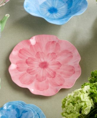 Wildflower 3-D Floral 4-Pc. Dinner Plates, Service For 4
