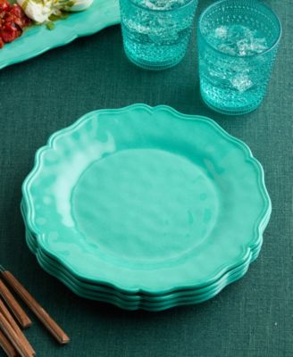 Isabella Crackle Melamine 4-Pc. Dinner Plates, Service For 4