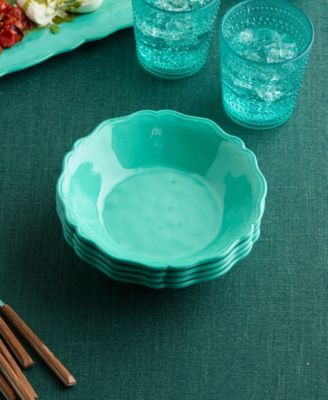 Isabella Crackle Melamine 4-Pc. All-Purpose Bowls, Service For 4
