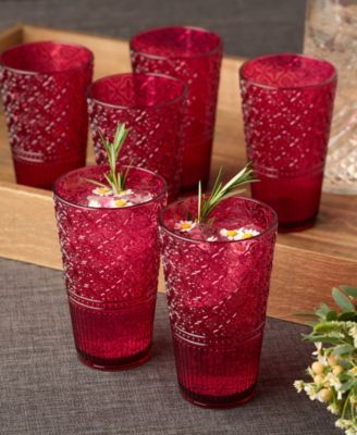 Victoria Acrylic Ice Tea Glasses, Set of 6