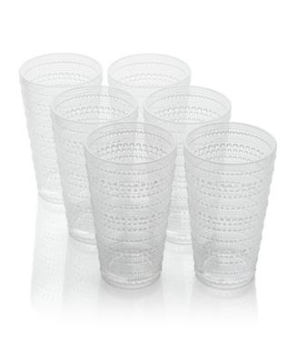 Certified International Santa Fe Acrylic Ice Tea Glasses, Set of 6 - Macy's