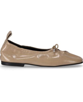 Rosalind Onix Beige Leather Ballet Flats