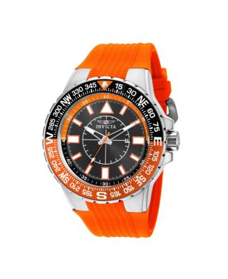 Men's 19268 Aviator  Quartz 3 Hand Black Dial Watch