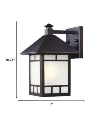 Petite Frosted Glass Lantern Wall Light – Timeless Lighting for Exterior Spaces