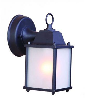 Hanging Frosted Glass Lantern Wall Light – Decorative Lighting for Garden & Walkways