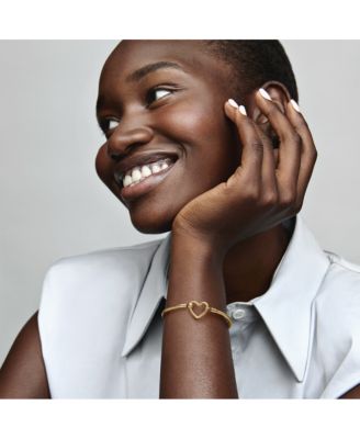 Moments Heart Closure Snake Chain Bracelet