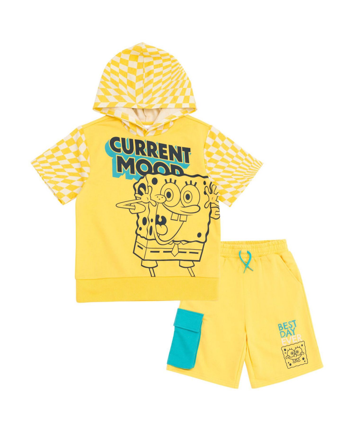 Boys French Terry Pullover Hoodie and Shorts Outfit Set