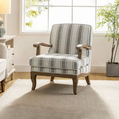 Solid Wood Rinaldo Farmhouse Armchair