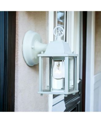 Hanging Glass Lantern Wall Light for Porch and Entryway Decor