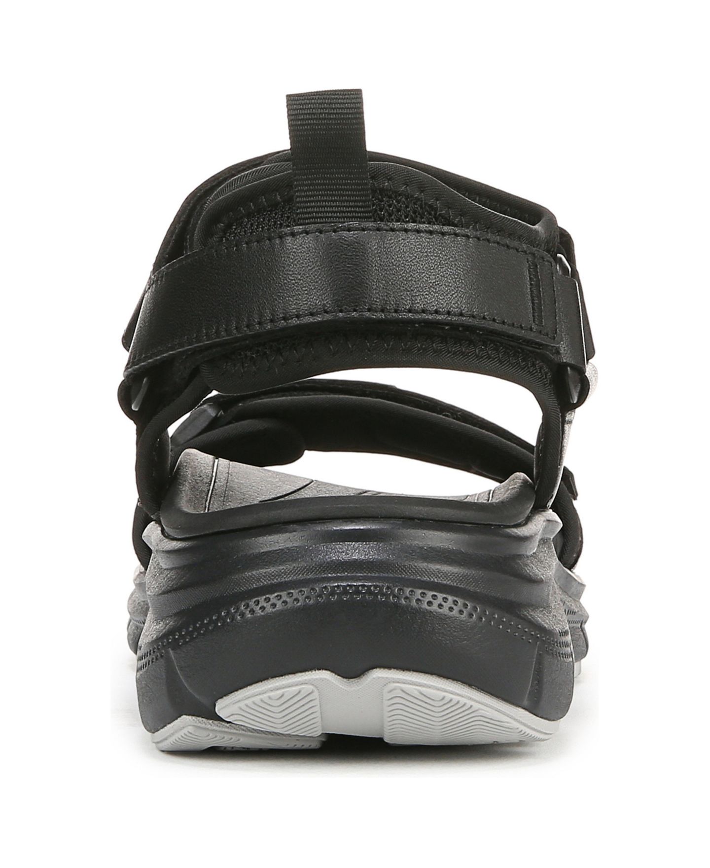 Женские сандалии Vionic Walk Max Wanderer Walking, цвет: Чёрный кожаный — фото 2