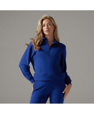 Уютный флисовый пуловер Tavi на молнии 3/4 для женщин