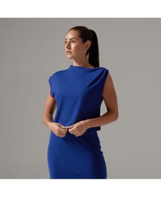 Женская асимметричная футболка из матового трикотажа Tec от Tavi