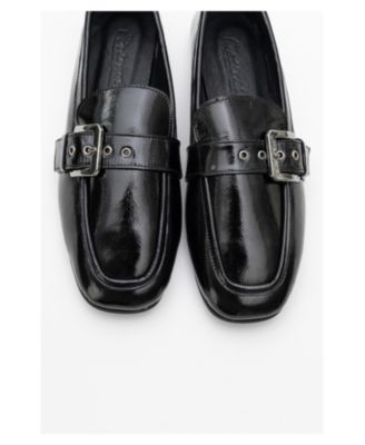 Jade Leather Flat Loafers (Women)