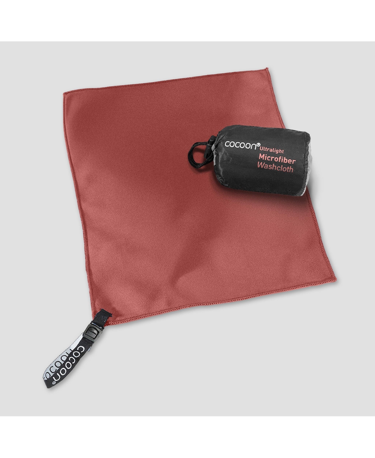 Cocoon- Premium - Ultralight Microfiber Towel - Washcloth - Marsala red