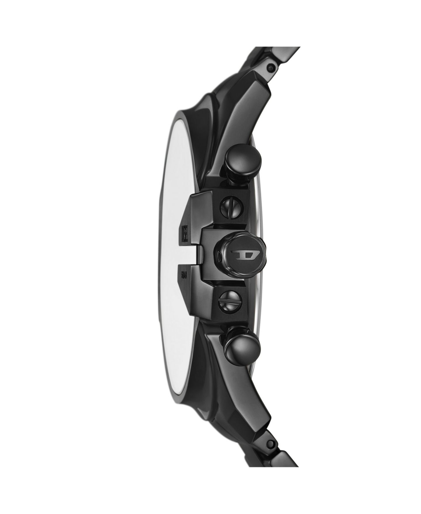 Мужские часы Diesel Mega Chief Slim Quartz Chronograph Black Stainless Steel, 48mm — фото 2