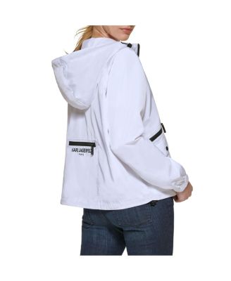 Женский бомбер с капюшоном от Карла Лагерфельда