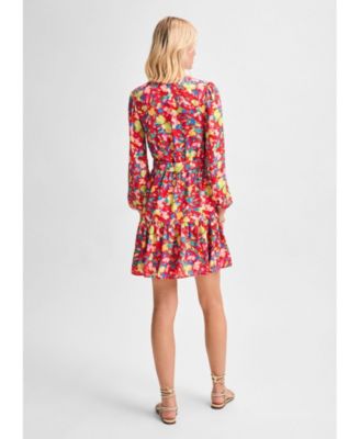 Женское платье с пышными рукавами и поясом от Isaac Mizrahi