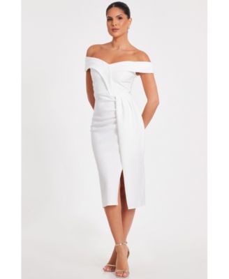 Женское жаккардовое платье с запахом QUIZ от Bardot