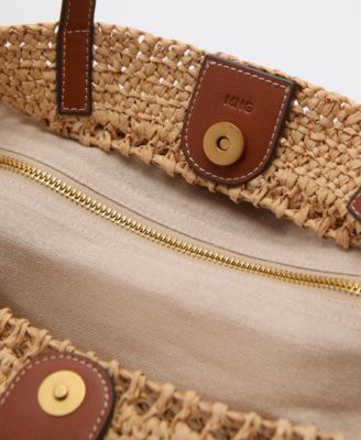 Women's Natural Fiber Shopper Bag