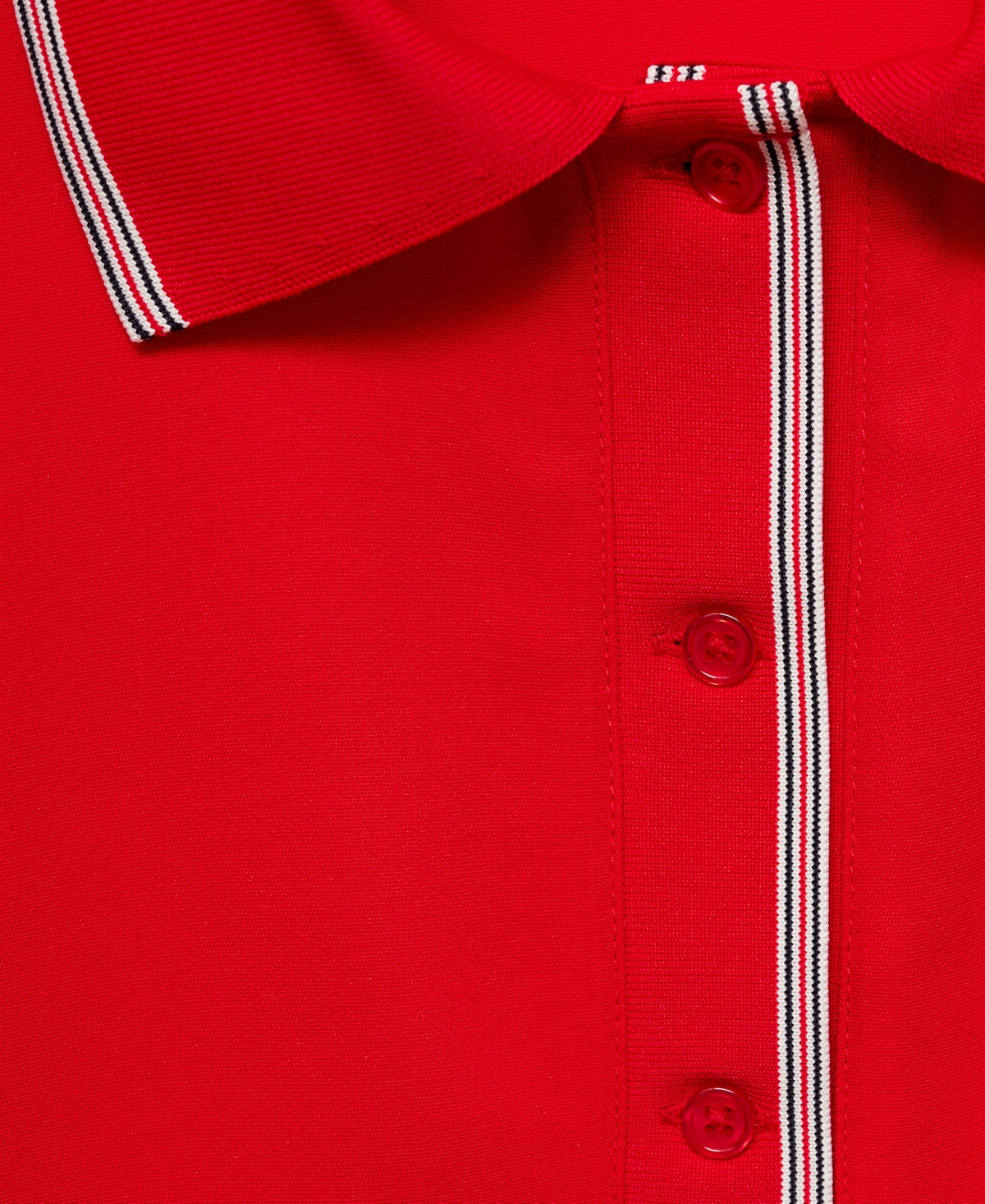 Mango Women's Cropped Polo Shirt In Red