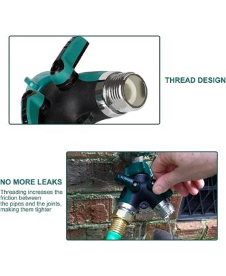 Hose Splitter 2 Way Faucet Splitter with Shut off Valve