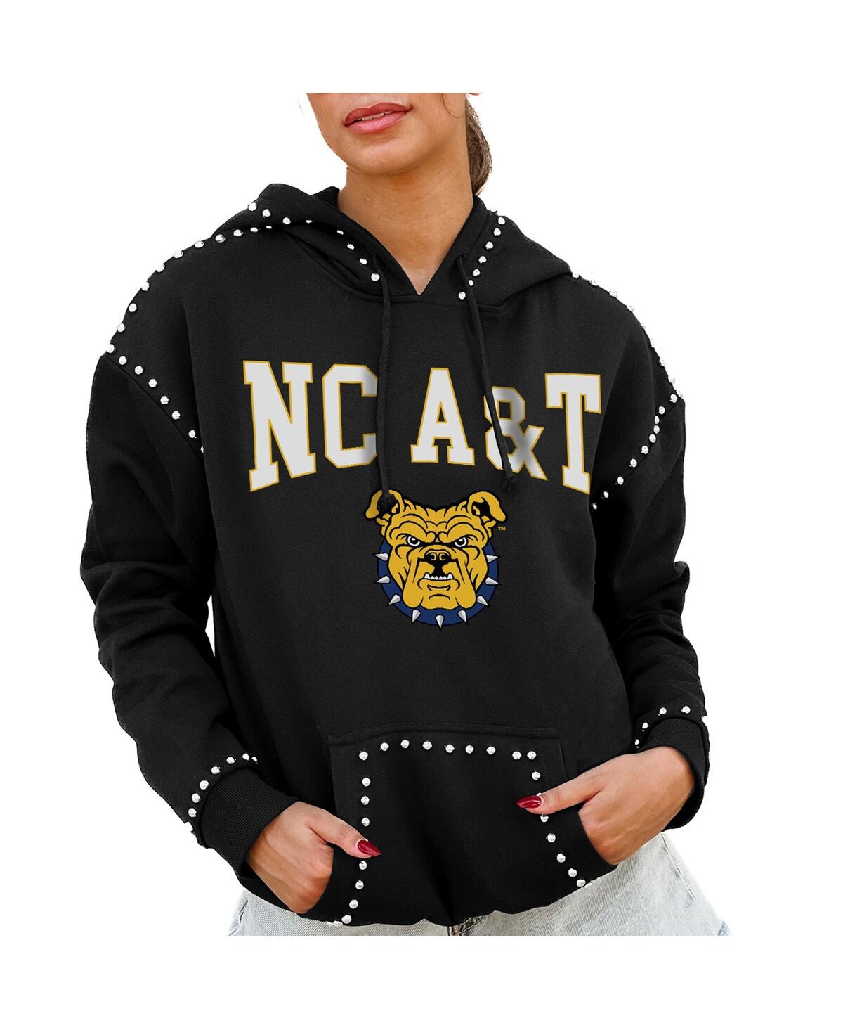 Shop Gameday Couture Women's Black North Carolina A T Aggies Studded Pullover Hoodie