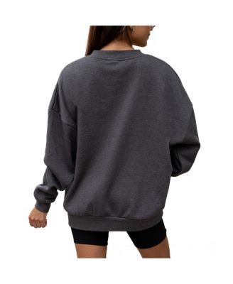 Women's Charcoal Gonzaga Bulldogs Premium Fleece Pullover Sweatshirt