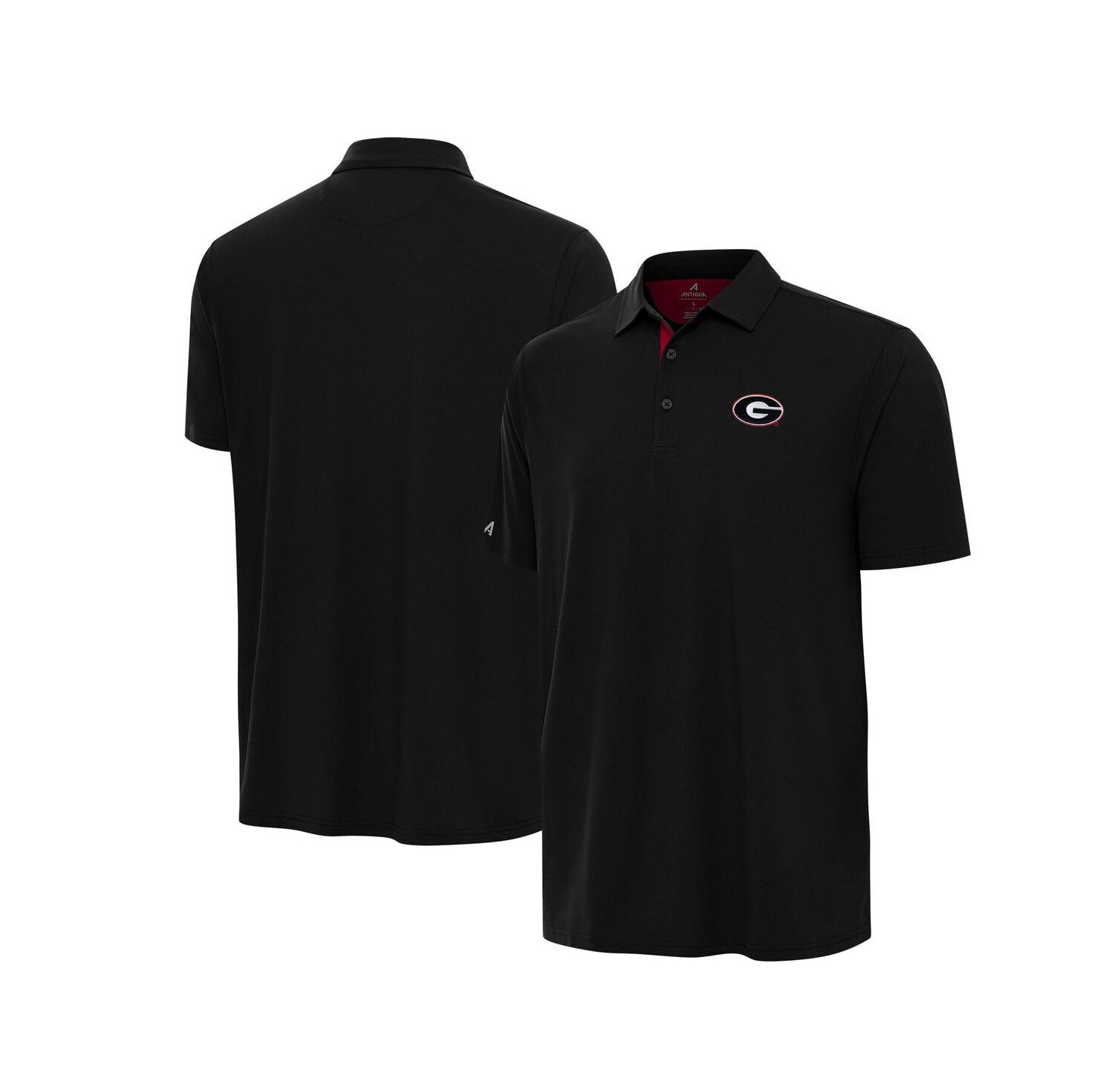 Men's Black/Red Georgia Bulldogs Era Polo Shirt