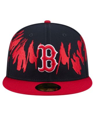 Men's Navy/Red Boston Red Sox Retro Pattern 59FIFTY Fitted Hat