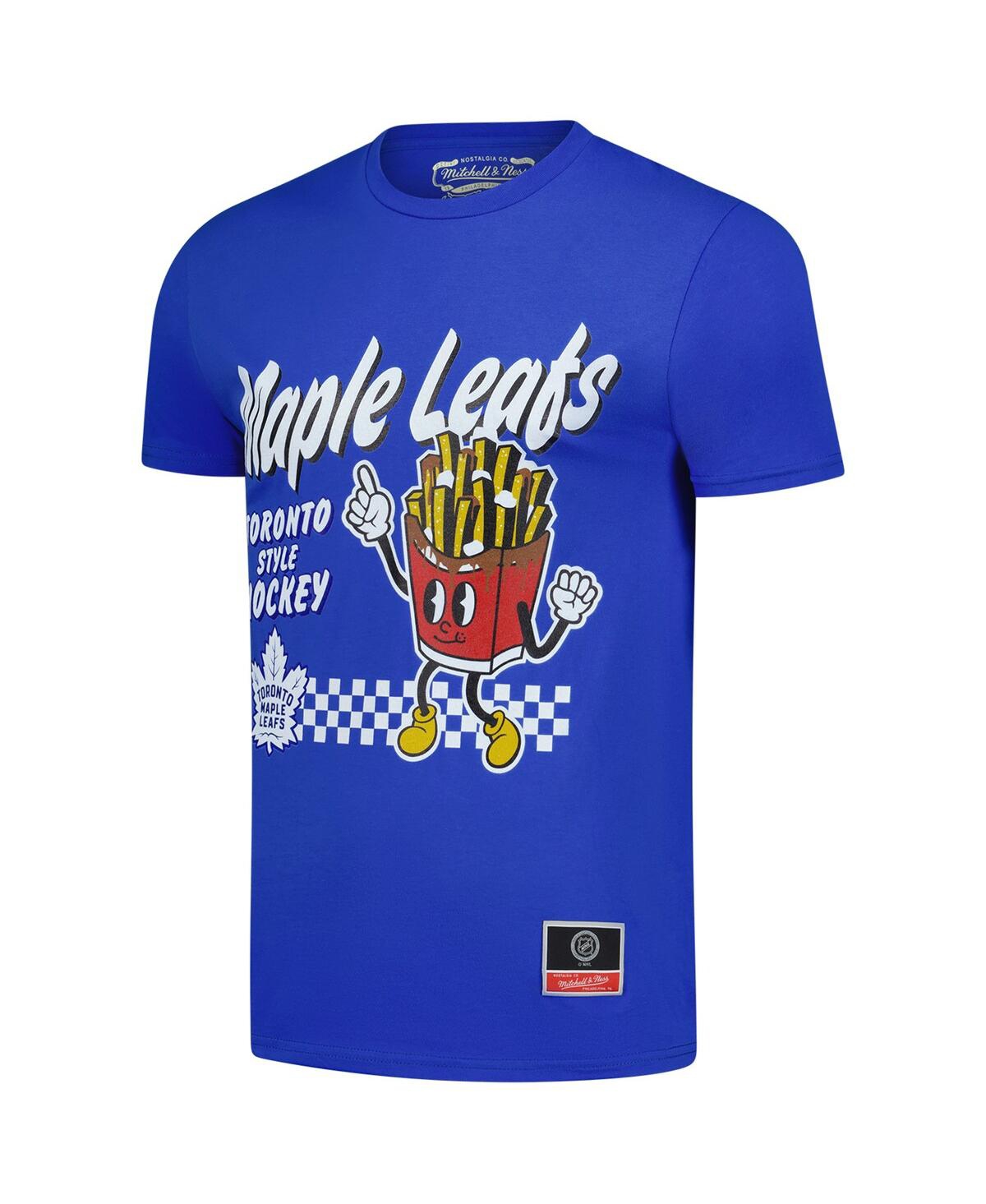 Mitchell & Ness Men's Blue Toronto Maple Leaf's Local Food T-shirt In Blue