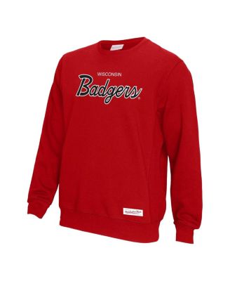 Men's Red Wisconsin Badgers Elite Script Pullover Sweatshirt