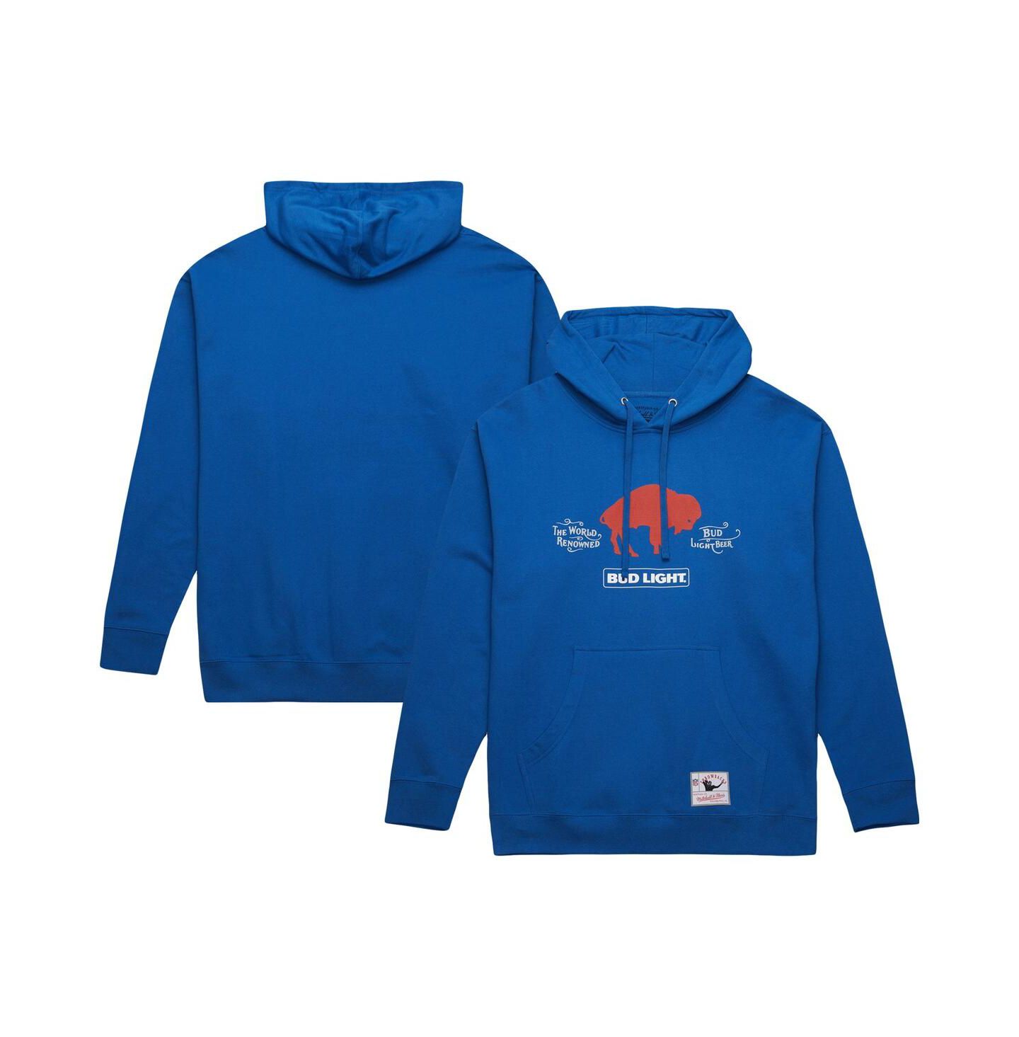 Мужское худи Mitchell & Ness Royal Buffalo Bills NFL x Bud Light Vintage Pullover — фото 1
