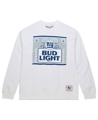 Men's Light White New York Giants The Crest Pullover Sweatshirt