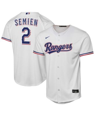 Nike - Big Boys and Girls Marcus Semien White Texas Rangers Home Replica Player Jersey