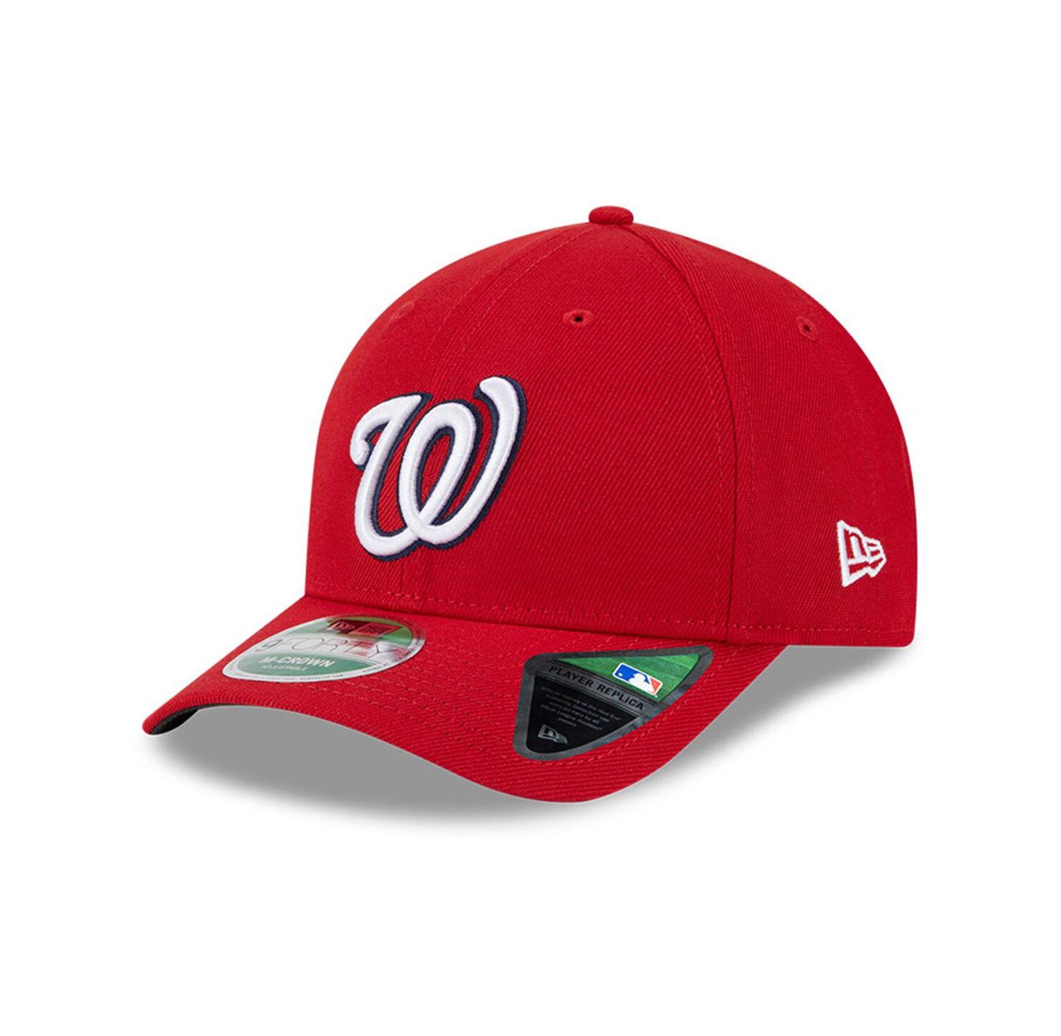 Men's Red Washington Nationals Player Replica 9FORTY Adjustable Hat