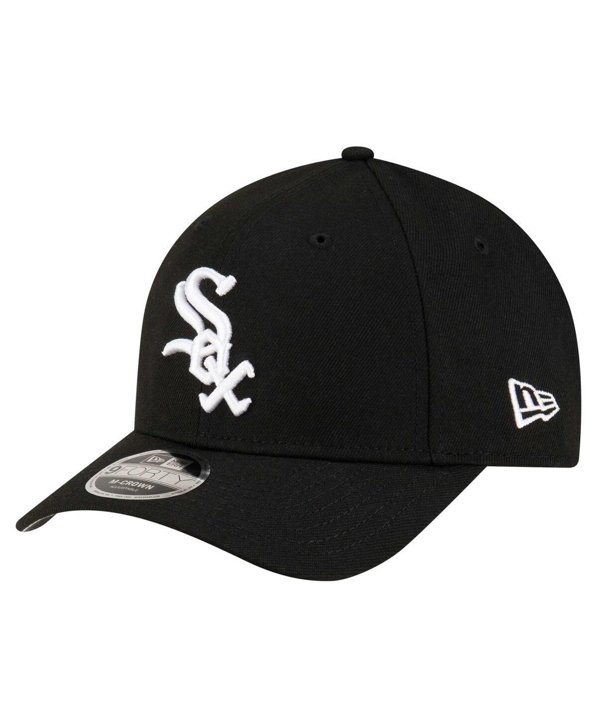 NEW ERA MEN'S BLACK CHICAGO WHITE SOX PLAYER REPLICA 9FORTY ADJUSTABLE HAT 