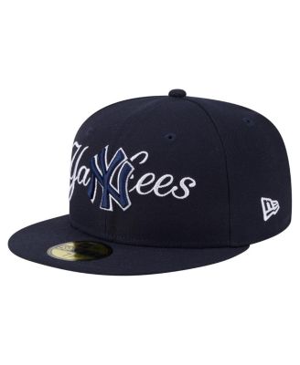 New Era - Men's Navy New York Yankees Overlap 59FIFTY Fitted Hat