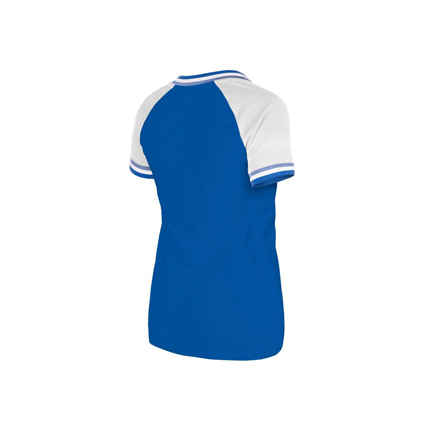 Женская футболка New Era Royal Kansas City Royals Gameday Raglan V-Neck — фото 2