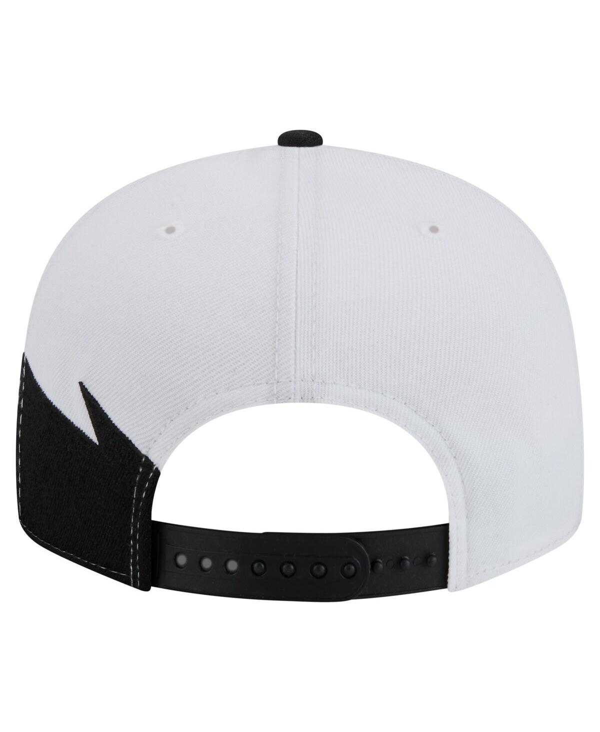 NEW ERA MEN'S BLACK/WHITE PITTSBURGH PIRATES JAGGED 9FIFTY SNAPBACK HAT 