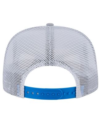 Men's Gray/Blue Detroit Lions Throwback Dye Golfer Snapback Hat