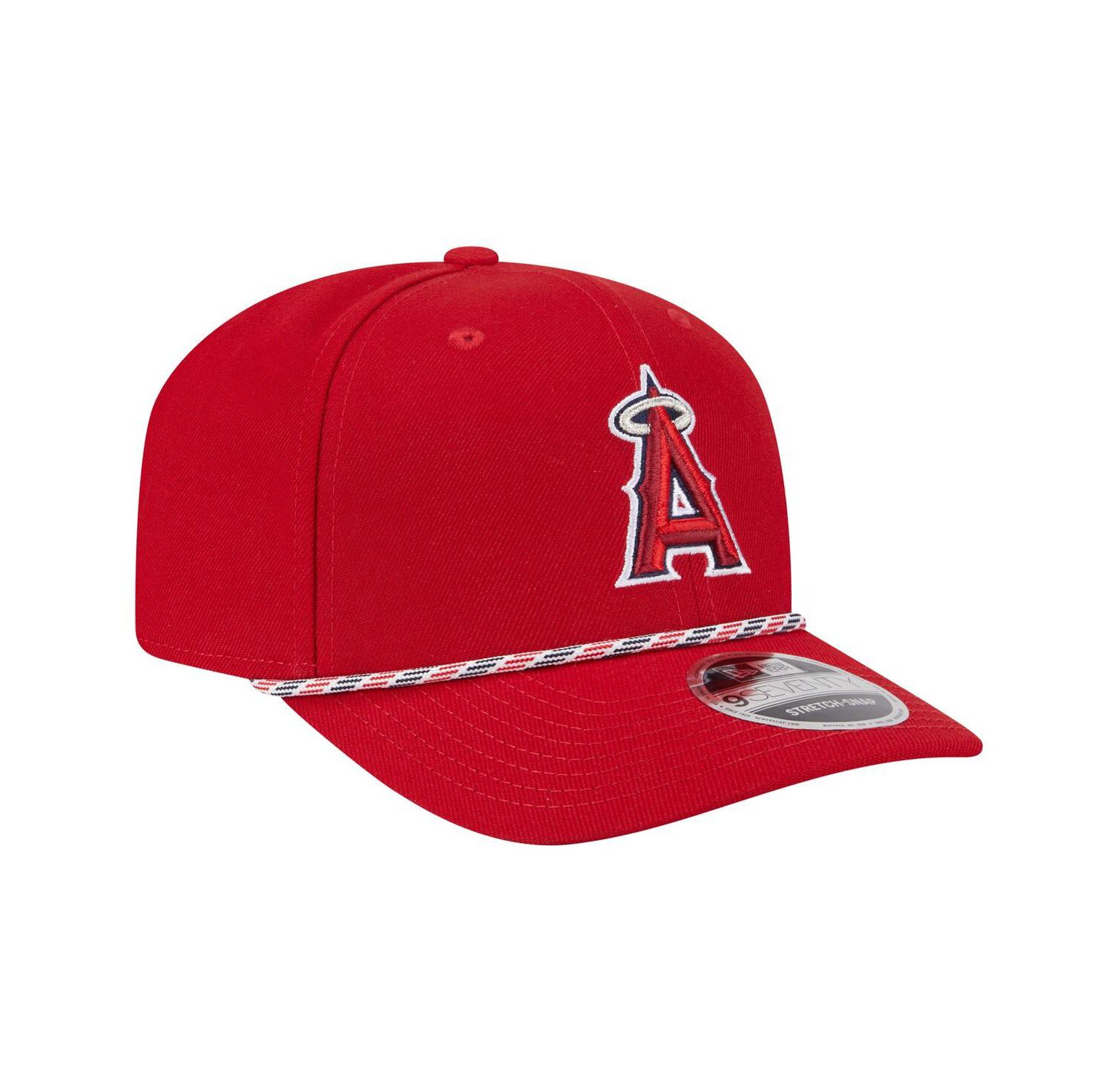 Men's Red Los Angeles Angels Multi-Rope 9SEVENTY Stretch-Snap Hat