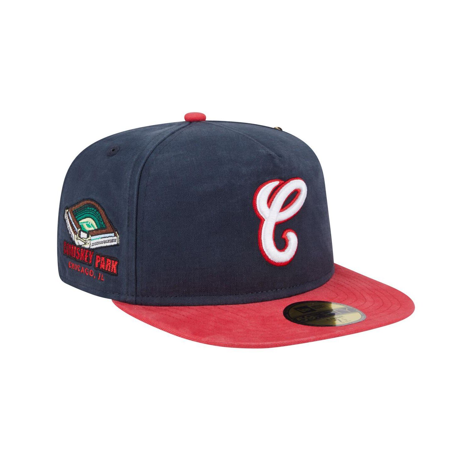 Men's Navy Chicago White Sox Championship Side Flag A-Frame 59FIFTY Fitted Hat
