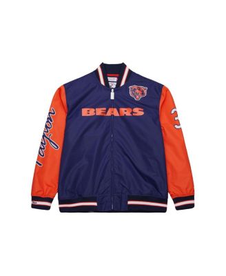 Men's Walter Payton Navy Chicago Bears Retired Player Graphic Full-Zip Satin Jacket