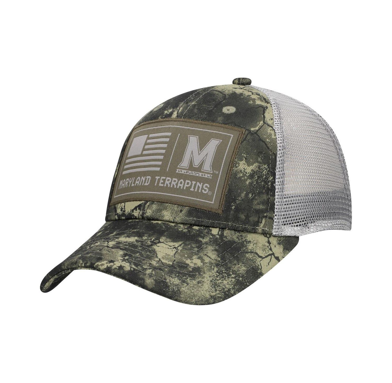 Men's Camo Maryland Terrapins Freedom Collection Blitzing Performance Trucker Hat