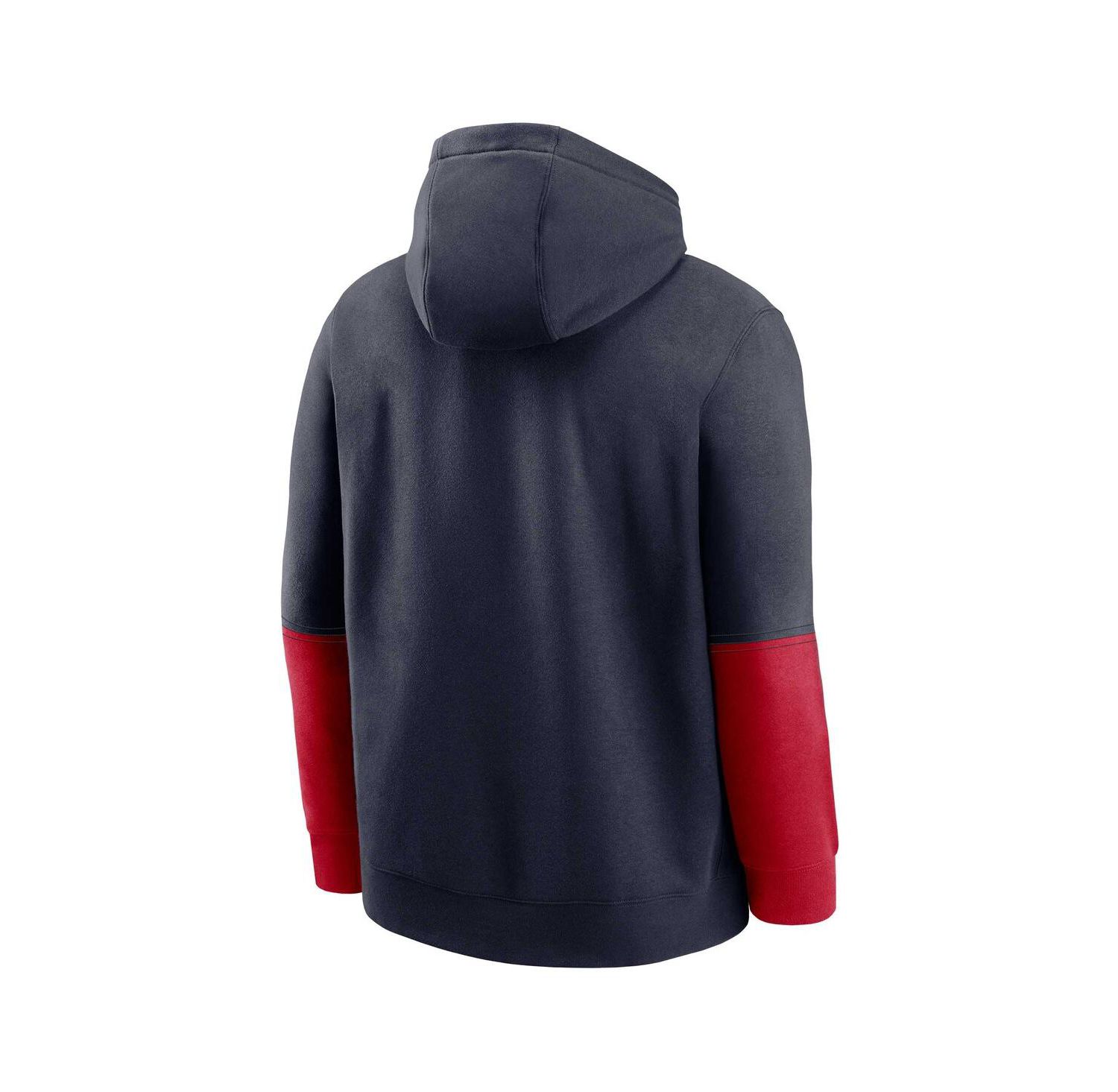 Men's Navy Ole Miss Rebels 2024 Sideline Club Fleece Pullover Hoodie
